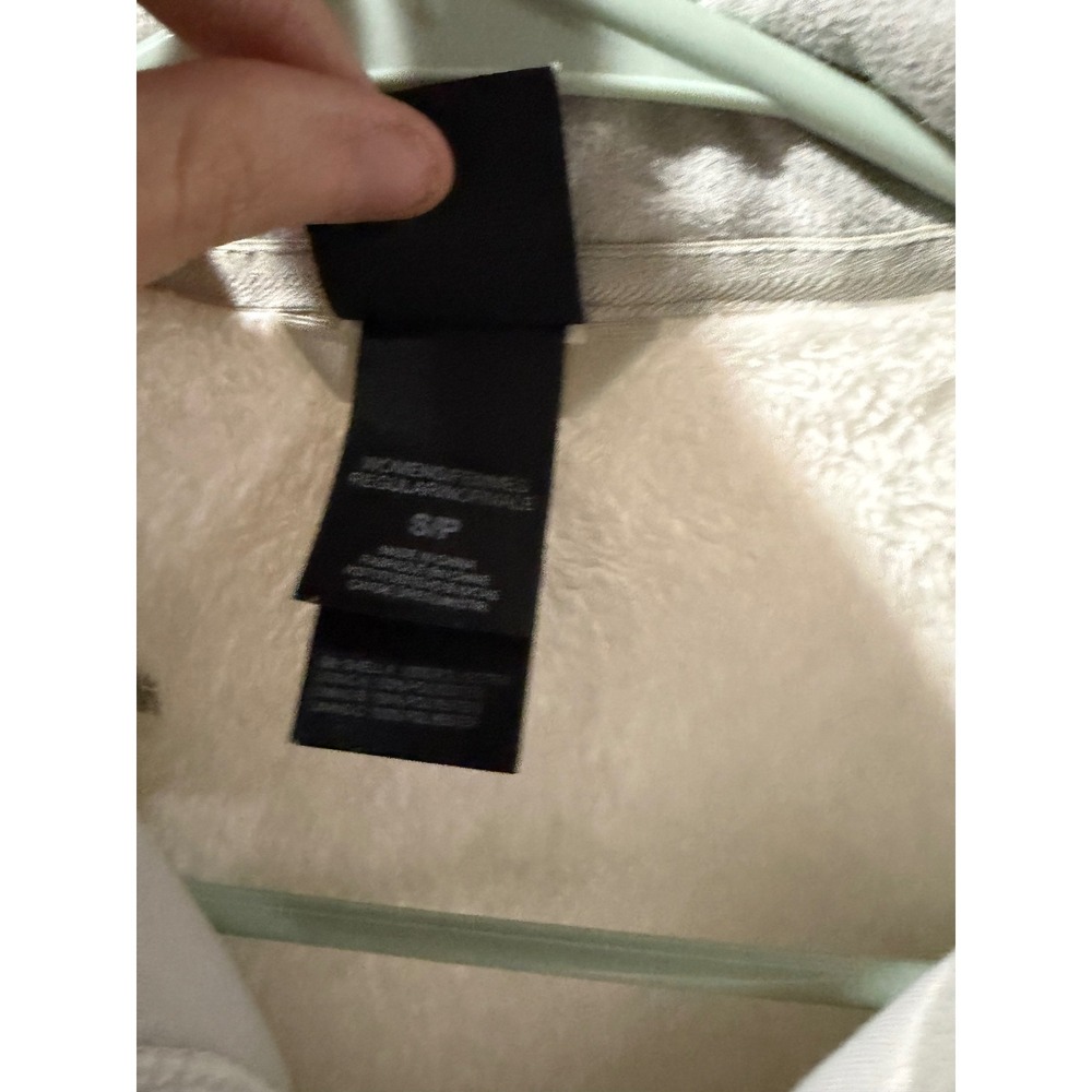 The North Face Osito Fleece Jacket Womens Small White Full Zip High Pile Soft - Picture 4 of 13